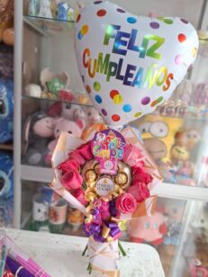Corazón floral de lujo