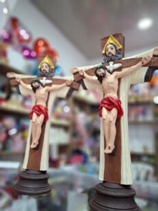 Crucifijo Trinitario cerámica 30cm aprox