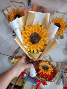 Girasol en solitario empaque de lujo Eterno