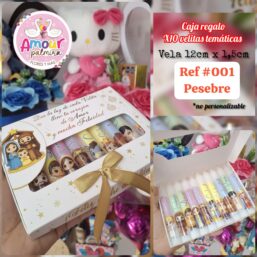 Velitas x 10 en caja regalo