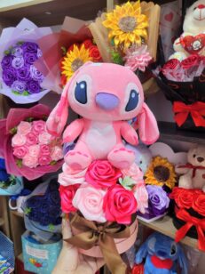 Cilindro de lujo eterno con peluche Angela (stich)