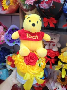Cilindro de lujo eterno con peluche Winnie Pooh