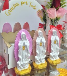 Virgen en ceramica 15cm