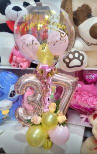 ARREGLO DE GLOBOS PARA CENTRO DE MESA